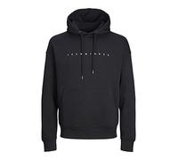 JACK & JONES Homme Jjestar JJ Hood Noos Sweatshirt À Capuche, Noir, XL EU