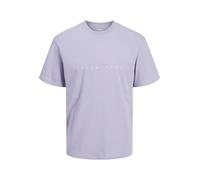 JACK & JONES T-Shirt 'JJEStar' lilas / blanc, Taille XL
