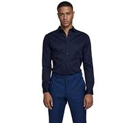 Jack & Jones Homme Jjprparma Shirt L/S Noos Chemise business, Bleu (Navy Blazer), XXL EU