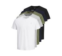 Jack & Jones Homme Jorjxj Tee Crew Neck 5mp T-Shirt, Eclipse/Blanc/Noir/Gris/Dusty, XXL EU