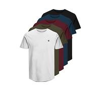 JACK & JONES Homme Jprblabrody Tee Crew Neck 5pk MP T-Shirt, Blazer Bleu Marine., M EU