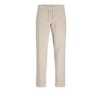JACK & JONES JPSTKANE Pantalon de Jogging en Corduroy pour Homme - Taille Moyenne - Coupe décontractée, Beige Clair, M