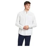 Jack & Jones Oxford Long Sleeve Shirt Blanc M Homme