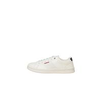JACK & JONES Homme PU Sneaker Baskets Jfwlennox en polyuréthane, Blanc, 46 EU