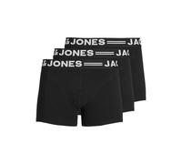 Jack & Jones Homme Sense Trunks 3-pack Boxer, Black/Black Waistband, M EU