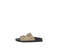 JACK & JONES Homme Suede Buckle Jfwdallas Sandales à Boucle en Daim, Plaza Taupe, 42 EU