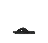 JACK & JONES Homme Suede Jfwnice Sandales en Daim, Noir, 44 EU