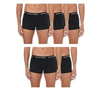 JACK & JONES Hommes Jachuey 5 Pack Contraste Boxer - Noir - S