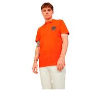 JACK & JONES Hommes JCOGAN Style DE STOCKE ATHLETIQUE - Tangerine Tango - L M