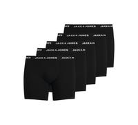 JACK & JONES Hommes Lot de 5 Boxers Shorts Trunks Extensibles sous-vêtements Basiques JACHUEY, Couleurs:Noir, Taille:7XL