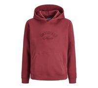 JACK & JONES Hood Jorbleecker Branding Sweat à Capuche BF JNR, Rouge tibétain, 152 Homme