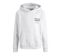 JACK & JONES Hood Jormeadows JNR Sweat à Capuche, Blanc éclatant, 152 Homme