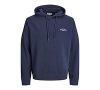 JACK & JONES Hood Sweat à Capuche avec Logo Jjcollege, Blazer Bleu Marine, M Homme