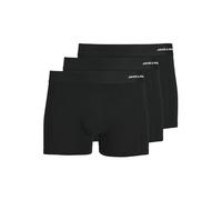 JACK & JONES Jacbasic Bamboo Trunks Lot de 3 Noos Caleçon Boxeur, Noir, M Homme