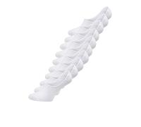 Jack & Jones Jacbasic Lot de 10 Paires de Chaussettes Courtes Noos Socquettes, Blanc, Taille Unique Homme