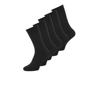 JACK & JONES Jacbasic Lot de 5 Chaussettes en Bambou Noos, Noir-Détails : Noir-Noir, Taille Unique Homme