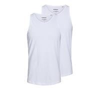 JACK & JONES Jacbasic Tanktop 2 Pack, Débardeur Homme, Blanc (White White), Large