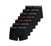 JACK & JONES JACBELMO Boxers pour Homme, Lot de 7, Noir/Logo Blanc/Orange/Vert, M