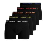 JACK&JONES JACBLACK Friday Trunks 5 Pack LTN, Caleçon Boxeur pour des Hommes, Black/Detail:Black, XL