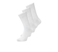 JACK & JONES JACCHARLES Lot de 3 paires de chaussettes de tennis Noos, Blanc/blanc, taille unique