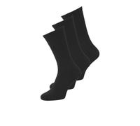 JACK & JONES JACCHARLES Lot de 3 paires de chaussettes de tennis Noos, Noir/paquet : noir - noir, taille unique