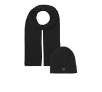 JACK & JONES JACDNA GIFTBOX Écharpe noire, taille unique, Noir/pack : noir., taille unique