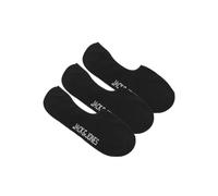 JACK & JONES Jacdouglas Lot de 3 Paires de Chaussettes Courtes Noos, Noir/Paquet : Noir-Noir, Einheitstailleöße Homme