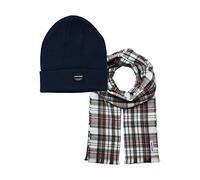 JACK&JONES JACFROST DNA and Scarf Giftbox Hat, Navy Blazer/Pack:Black Beanie, One Size