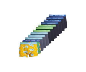 JACK & JONES Jachawaii Trunks Lot de 12 Caleçon Boxeur, Navy Blazer/Pack:Palace Blue-Splish Splash-Navy Blazer-Navy Blazer-Navy Blazer-Navy Blazer-Vint, M Homme