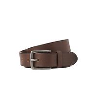 JACK&JONES JACIAN Leather Belt Ceinture en Cuir, Brown Stone, 105 Homme
