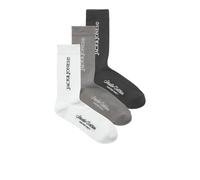 JACK & JONES Jacjay Lot de 3 paires de chaussettes de tennis, phantom, taille unique