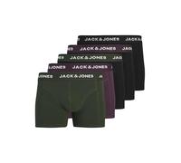 JACK & JONES Boxers 'JACJJ' vert foncé / aubergine / noir / blanc, Taille L