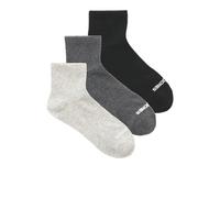 JACK & JONES Jacluca Noos Lot de 3 paires de chaussettes de tennis courtes, Noir, taille unique