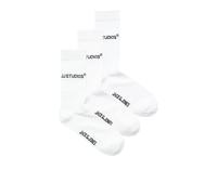 JACK & JONES Jacsoho Noos Lot de 3 paires de chaussettes de tennis, Blanc., taille unique