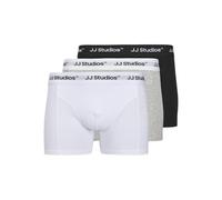 JACK & JONES Boxers 'JACSOHO' gris chiné / noir / blanc, Taille M