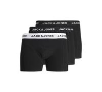 JACK & JONES Jacsolid Trunks 3 Pack Op Homme Jacsolid Trunks Lot de 3 boxers, Noir - Blanc, L