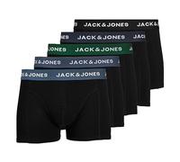 JACK & JONES Jacsolid Trunks 5 Pack Noos sous-vêtement, Noir et Bleu, M Hommes
