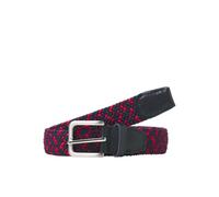 JACK & JONES Jacspring Noos Ceinture tissée tressée, Navy Blazer/Detail:Red Mix, 95 Homme
