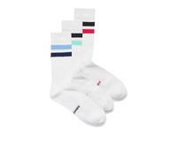 JACK & JONES Jactirana Lot de 3 paires de chaussettes de tennis, Blanc., taille unique