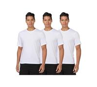 JACK & JONES Jacunder Tee Crew Neck 3 Pack Noos Polo, Blanc, S Homme