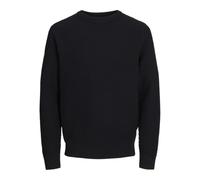 JACK & JONES Jcoalpha Knit Crew Neck Pull en Tricot, Noir, M Homme