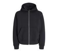 JACK & JONES JCOCOVER Scuba Sweat à Capuche zippé pour Homme - Coupe décontractée, Noir, M