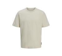 JACK & JONES Jcolido Fabric Branding Tee SS Crew Neck T-Shirt pour Homme, Sweet Corn, M