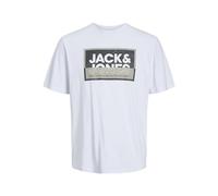 JACK & JONES JCOLOGAN SS24 JNR T-Shirt SS Crew Neck, Blanc., 16 Ans