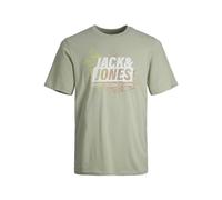 JACK & JONES Jcomap Summer Logo Tee SS Crew Neck Sn T-Shirt, Desert Sage, S Homme