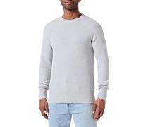JACK & JONES JCOMAZE Knit Crew Neck, Gris Clair chiné, S