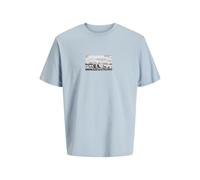 JACK & JONES Jcopacer Photo Branding Tee SS Crew Neck, Bleu Subdued, S
