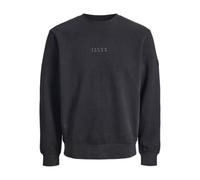 JACK & JONES Jcopoint Sweat Badge Crew Neck BF col Rond, Noir, L Homme
