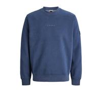 JACK & JONES Jcopoint Sweat Badge Crew Neck BF col Rond, Titane, S Homme