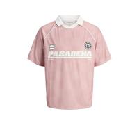 JACK & JONES Jcoretreat AOP Mesh Open Collar Po Pls, Pink Icing, 6XL Hommes
